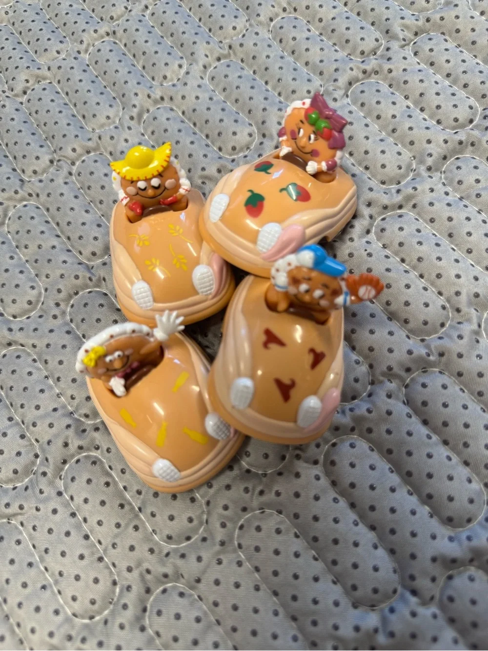 VTG 1993 Kids Novelty Toy Cars with Animal Drivers - Beige